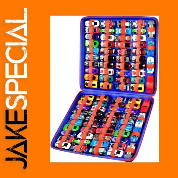 Portable Organizer for 88 Toy Cars Storage