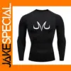 Anime Print Men's Compression Sports Shirt