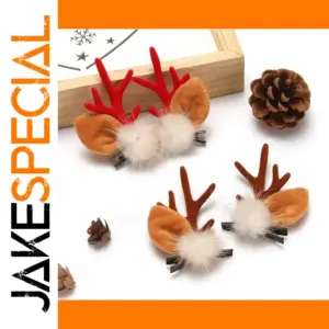 Christmas Antler Hair Clips for Girls