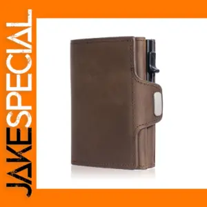 RFID Blocking Genuine Leather Wallet for Cards