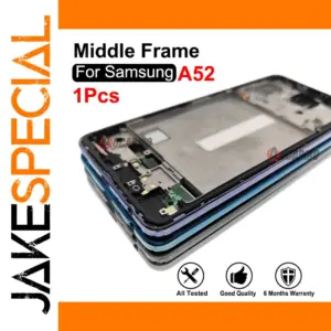 Samsung Galaxy A52 Middle Frame and Side Keys Set
