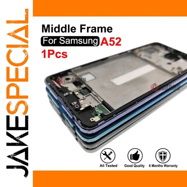 Samsung Galaxy A52 Middle Frame and Side Keys Set