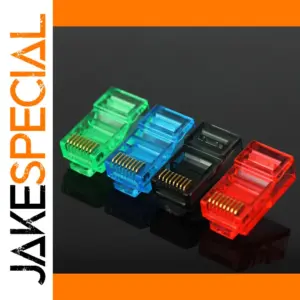 50/100PCS RJ45 Ethernet Network Connectors Pack