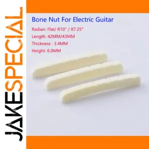 Real Slotted Bone Nut for Electric Guitars