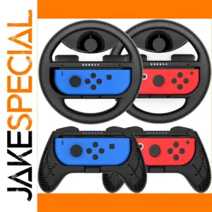 Nintendo Switch OLED Steering Wheel Grips 4 Pack