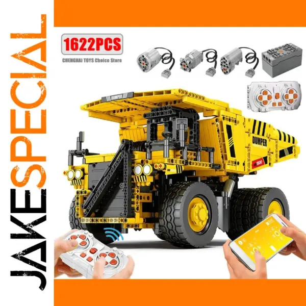 Remote Control Dump Truck Building Set