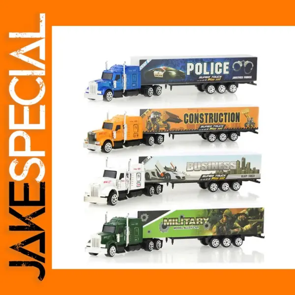 Diecast Container Truck Model Toy for Kids