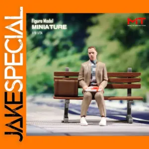 Miniature Model Man on Bench 1/87 to 1/24