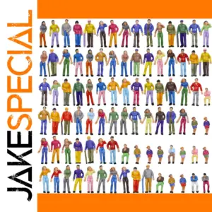Evemodel 100pcs 1:75 Painted Train Figures