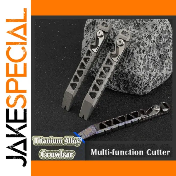 Titanium Alloy Crowbar with Bottle Opener