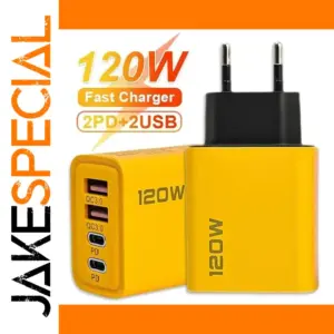120W 4-Port USB Type C Fast Charger