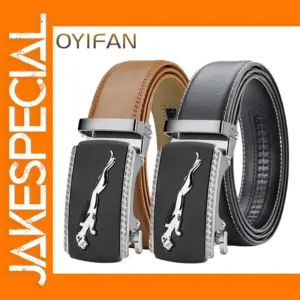 Men's Genuine Leather Belt Set of Two