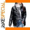 Glossy Winter Cotton Padded Jacket for Women