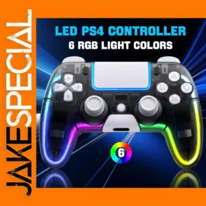 RGB Wireless PS4 Controller with Hall Joystick