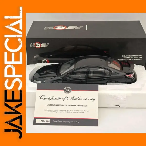 1/18 Scale HSV GTSR W1 Black Diecast Model