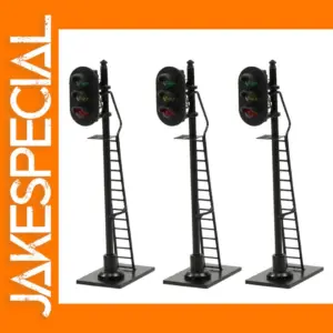 3pcs HO Scale Traffic Signal Set for Trains