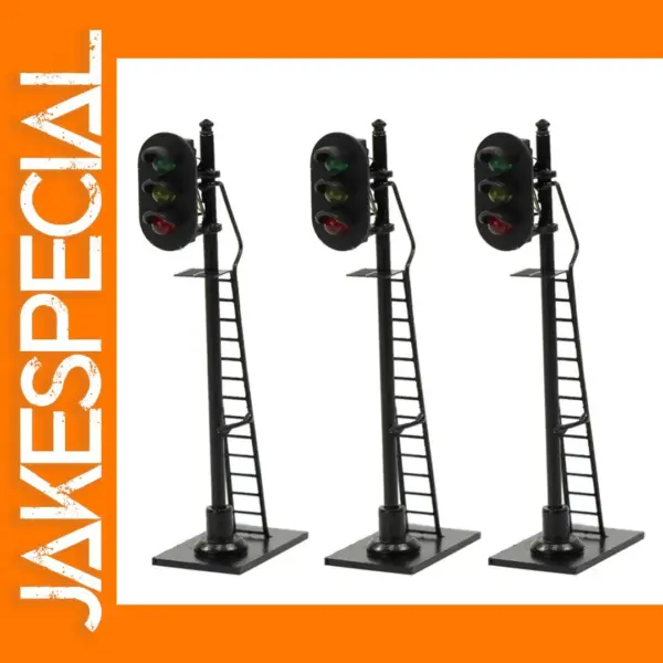 3pcs HO Scale Traffic Signal Set for Trains