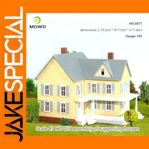 HO Scale 1:87 American Style House Model