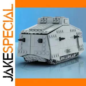 WWI A7V Combat Tank Building Blocks Set