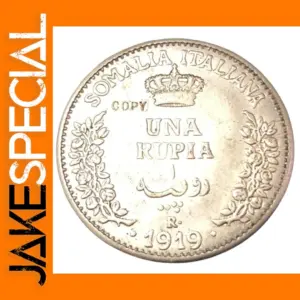 1919 Somali 1 Rupia Silver Copy Coin