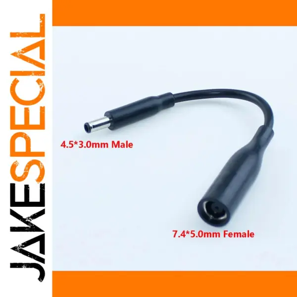 Dell Laptop DC Power Adapter Cable 7.4x5.0mm to 4.5x3.0mm