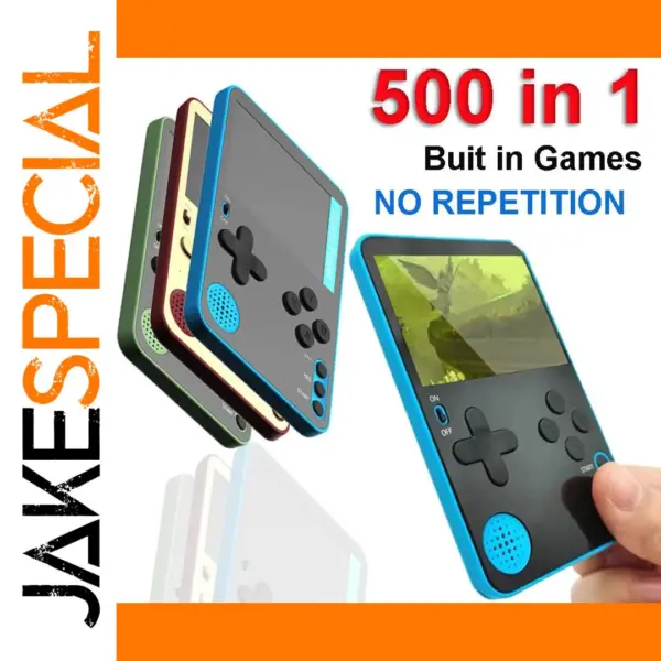 Handheld Retro Game Console with LCD Screen