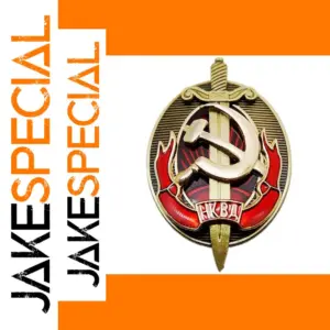 NKVD Copper Shield Badge Antique Style
