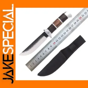 Outdoor Stainless Steel Fixed Blade Knife with Sheath