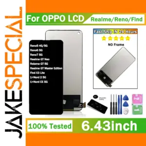 6.43-inch LCD Screen for Oppo Reno 5/6/7 & Realme GT