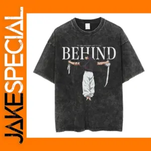 Vintage Anime Graphic Print T-Shirt for Men