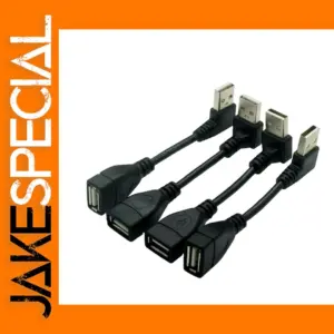 USB 2.0 A Male to Female 90° Extension Cable