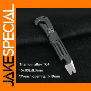 Titanium Alloy TC4 EDC Crowbar Screwdriver Tool