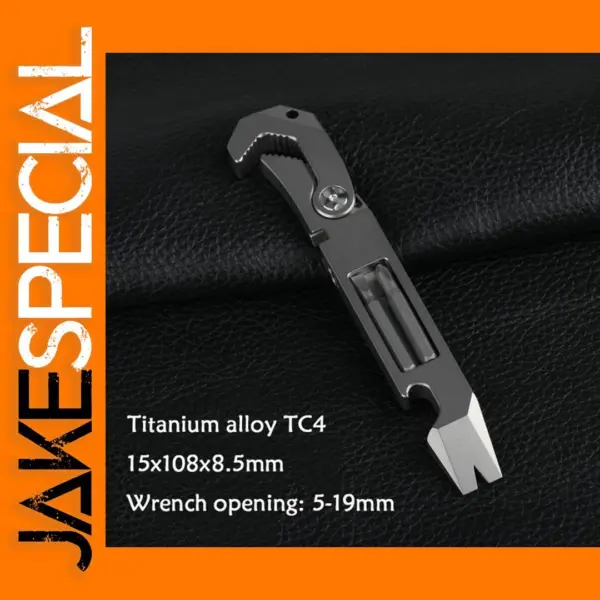 Titanium Alloy TC4 EDC Crowbar Screwdriver Tool