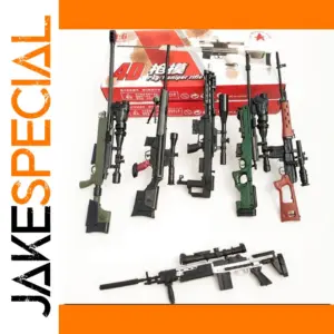 6 Pcs 1:6 Scale Sniper Rifle Model Set