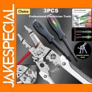 3-Piece Professional Electrician Tool Set