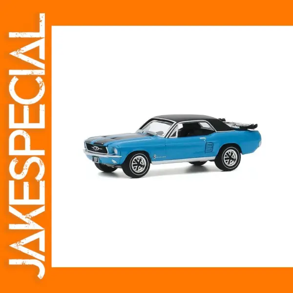 1:64 Scale Blue 1967 Ford Mustang Diecast Model