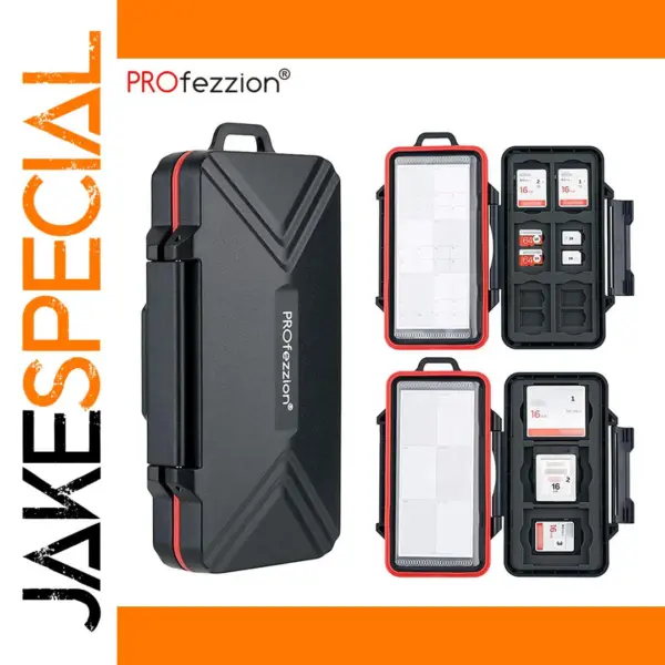 Memory Card Storage Case for SD Micro SD CF Cards