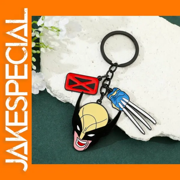 Wolverine Pendant Keychain for Marvel Fans