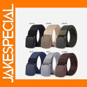 Nylon Tactical Belt for Men, Casual Style