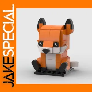 Cute Fox Building Blocks Set 125 Pieces