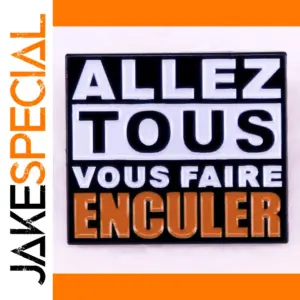French Quotes Enamel Brooch Pin for Bags