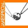 Cute Cat Couple Necklace Set for Women