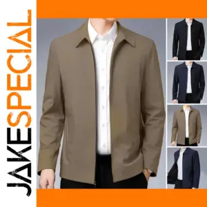 Men's Casual Zipper Jacket for All Seasons