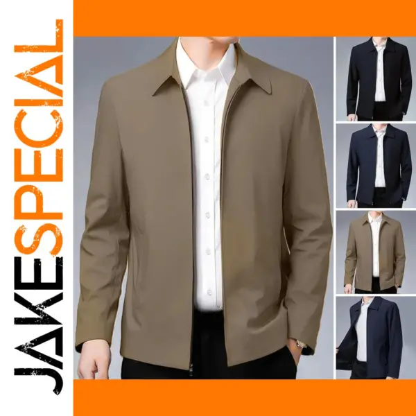 Men's Casual Zipper Jacket for All Seasons