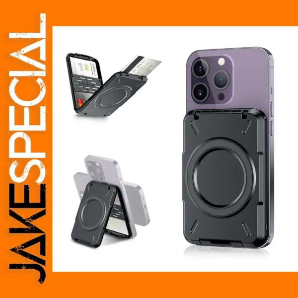 Magnetic Wallet with RFID for iPhone 11-15