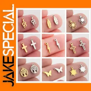 5pcs Stainless Steel DIY Jewelry Charms