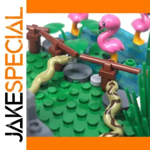Python Snake Jungle Farm MOC Building Blocks