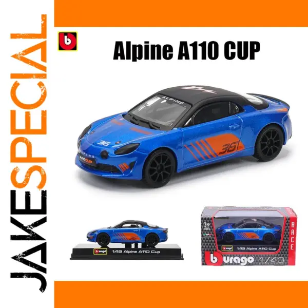 Bburago 1:43 Scale ALPINE A110 CUP Model