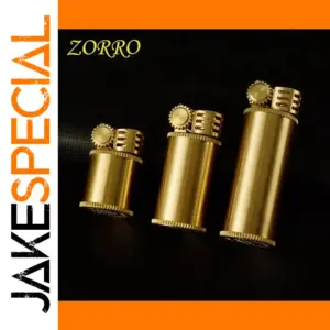 ZORRO Brass Kerosene Lighter Retro Portable Gadget