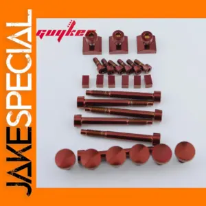 Red Titanium Alloy Screw Set for Vehicles